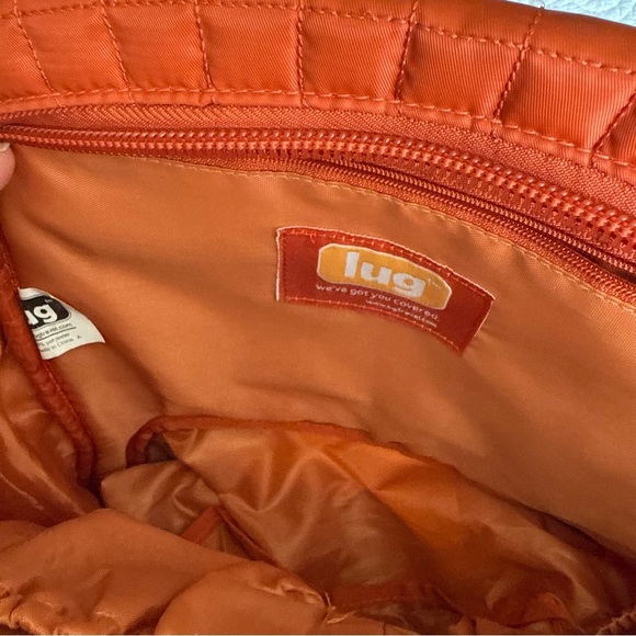 Lug Quilted Orange Backpack - Picture 7 of 15